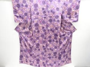 未使用品　抽象模様小紋着物